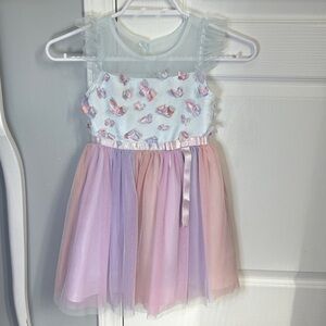 Jona Michelle Pastel Butterfly Dress